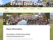 Tablet Screenshot of 3peakscyclocross.org.uk